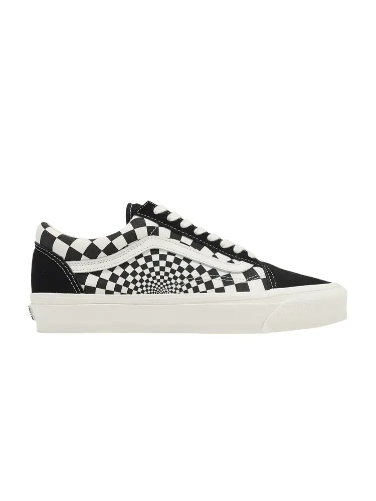 Кроссовки Vans Old Skool 'Radial Checkerboard - Black Marshmallow' — изображение 1 из 1, черный