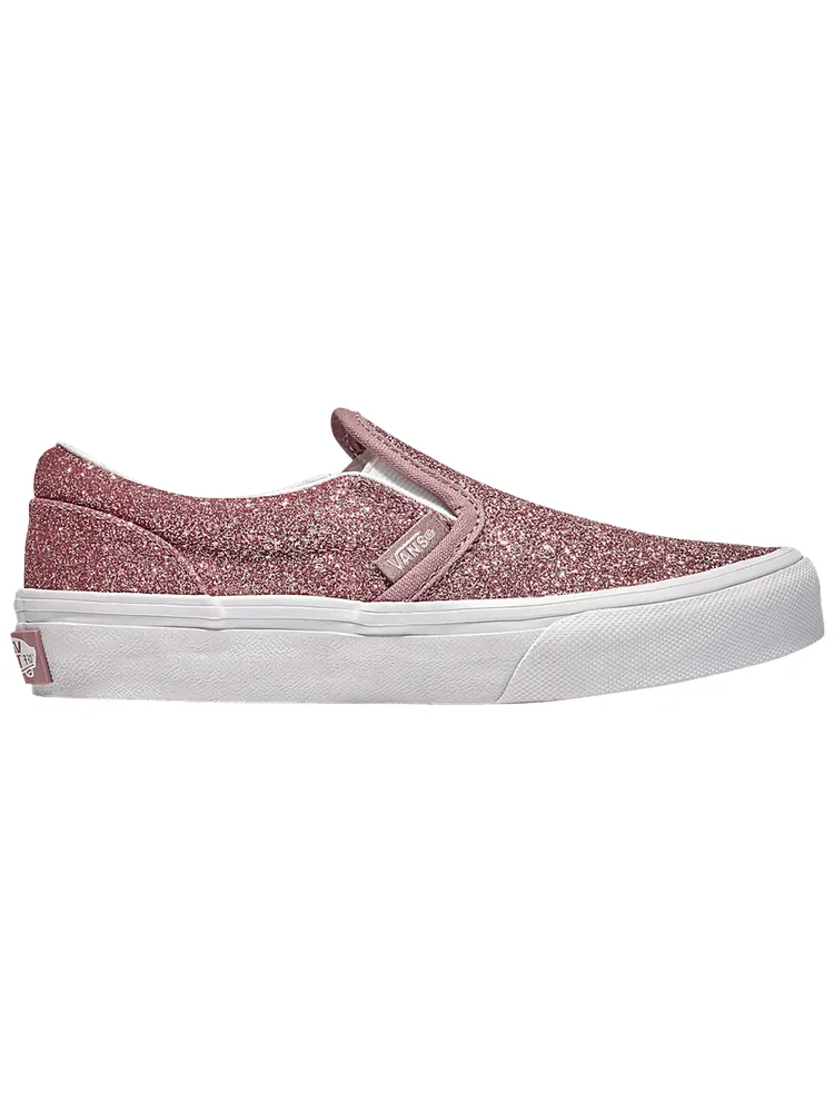 Кроссовки Vans Classic Slip-On Kids 'Rose Gold Glitter' — изображение 1 из 1, розовый золотистый