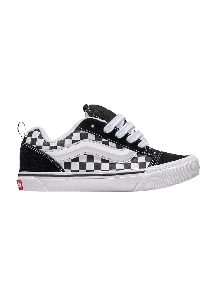 Кроссовки Vans Knu-Skool Little Kids Checkerboard - Black White — изображение 1 из 1, черный белый