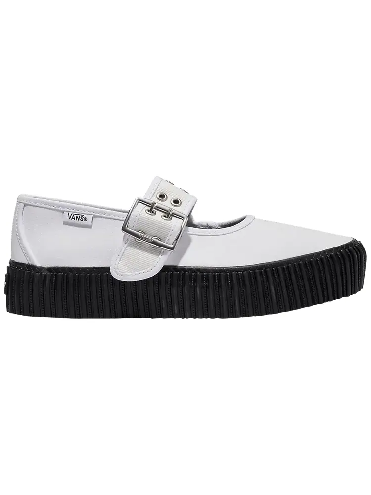 Кроссовки Vans Mary Jane Creeper 'Grunge Ballet - White Black' — изображение 1 из 1, белый