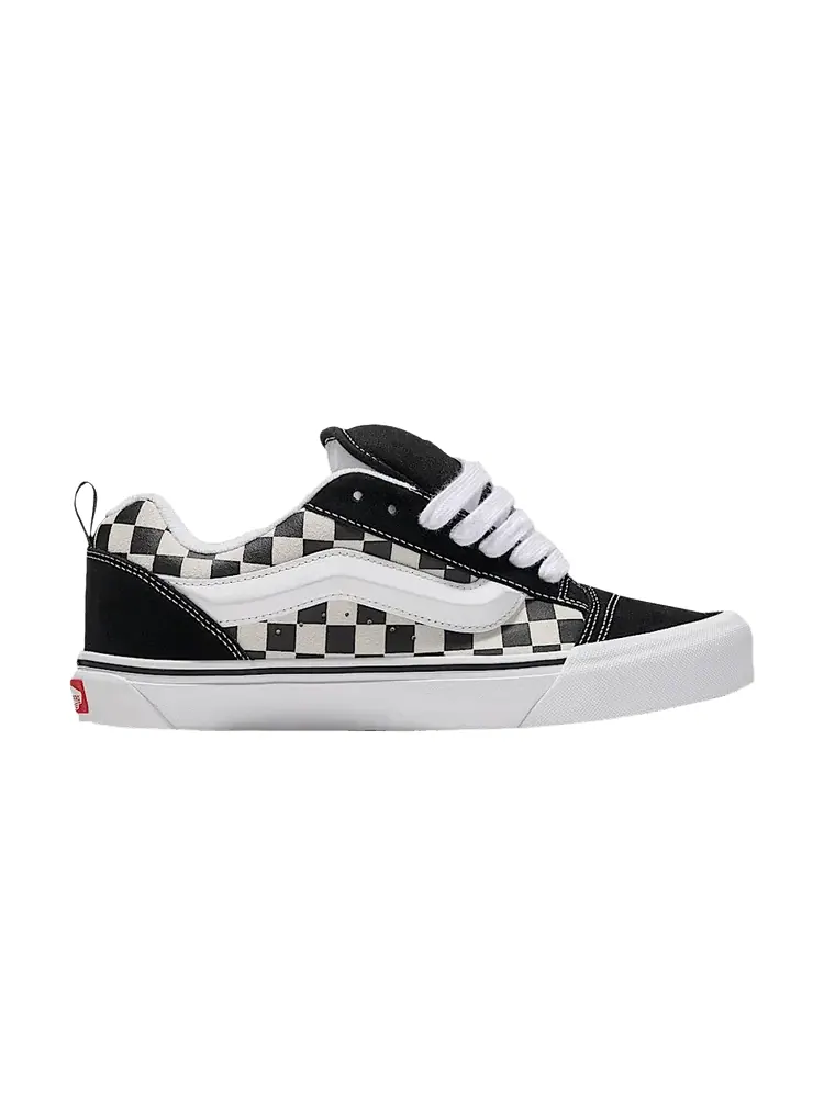Кроссовки Vans Knu-Skool 'Checkerboard - Black White' — изображение 1 из 1, черный/белый