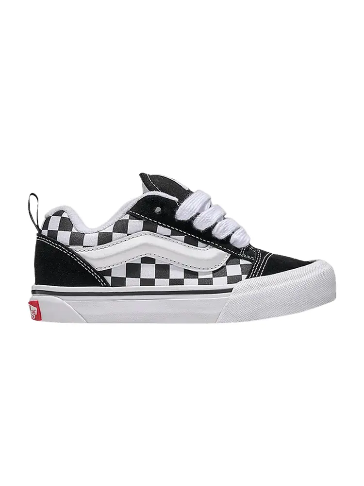 Кроссовки Vans Knu-Skool Kids Checkerboard - Black White — изображение 1 из 1, черный белый