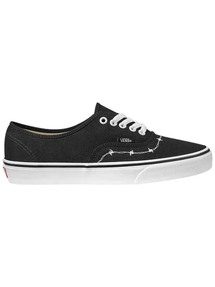 Кроссовки Vans Authentic 'Barbed - Black White' — изображение 1 из 1, черный