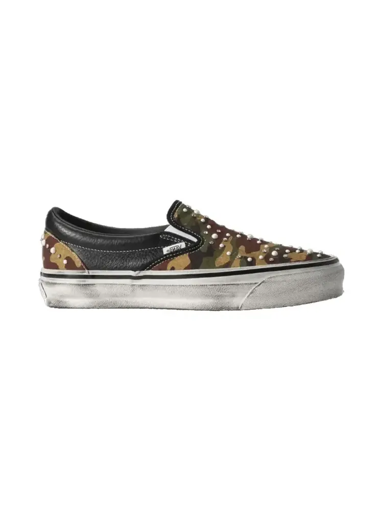 Vans Premium Classic Slip-On 'Pearlized Pack - Camo Black' — изображение 1 из 1, черный
