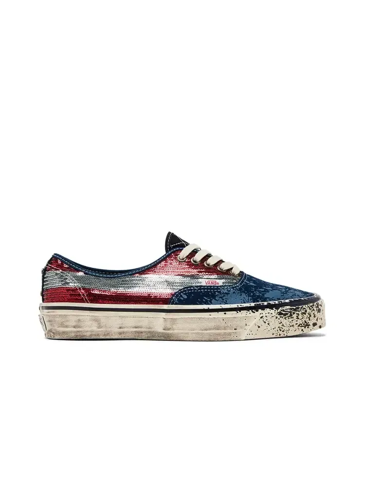 Кеды Vans Authentic Premium — изображение 1 из 8, красный темно-синий