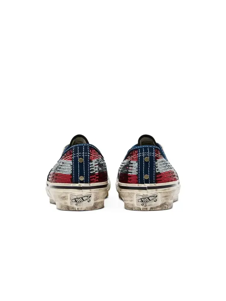 Кеды Vans Authentic Premium — изображение 6 из 8, красный темно-синий