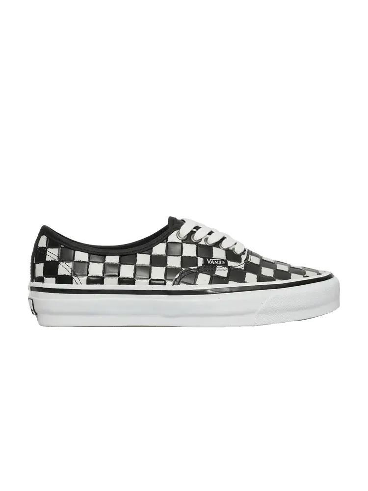 Кроссовки Authentic 44 Vibram 'Leather Checkerboard - Black White' — изображение 1 из 1, черный белый