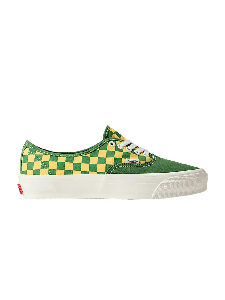 Кроссовки Authentic 44 LX 'Checkerboard - Fairway Green Yellow' — изображение 1 из 1, зеленый желтый
