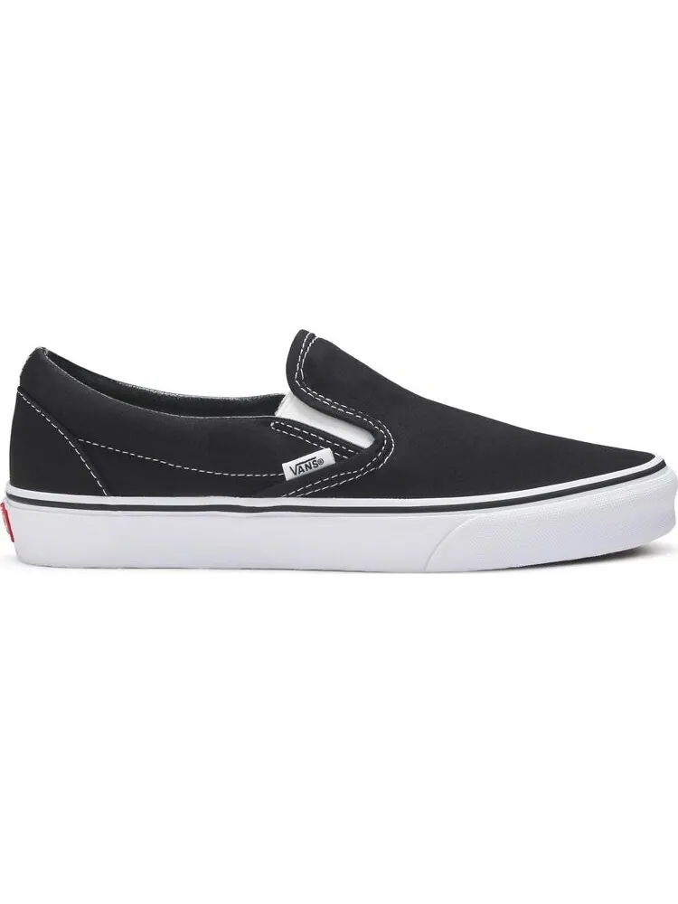 Кеды Vans Classic Slip-On Black White — изображение 1 из 8, черный