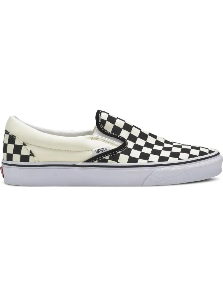 Кеды Vans Classic Slip-On Checkerboard Белые — изображение 1 из 8, белый