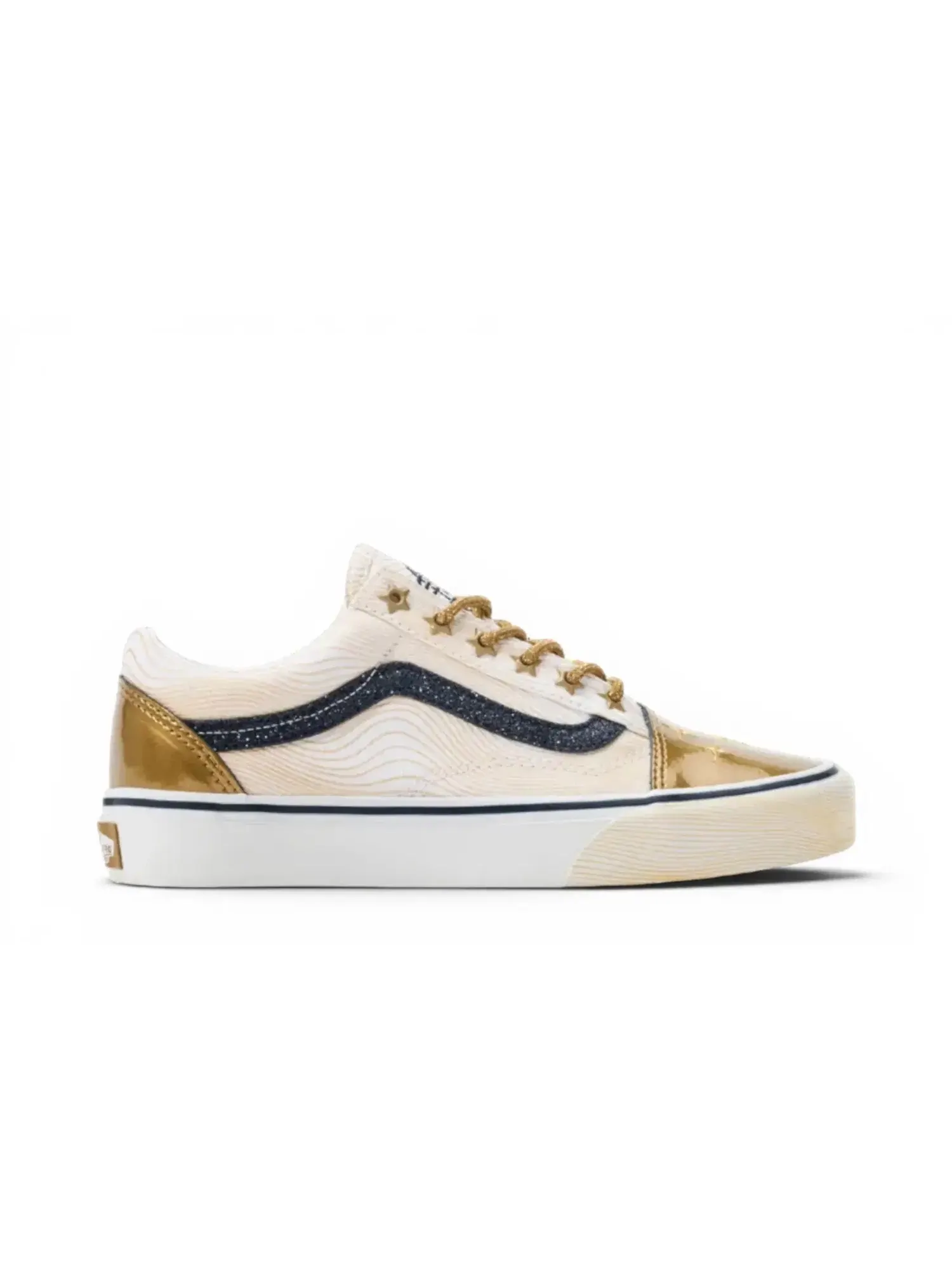 Кроссовки K-pop Demon Hunters x Vans Little Kids Old Skool V — изображение 1 из 1, золотистый