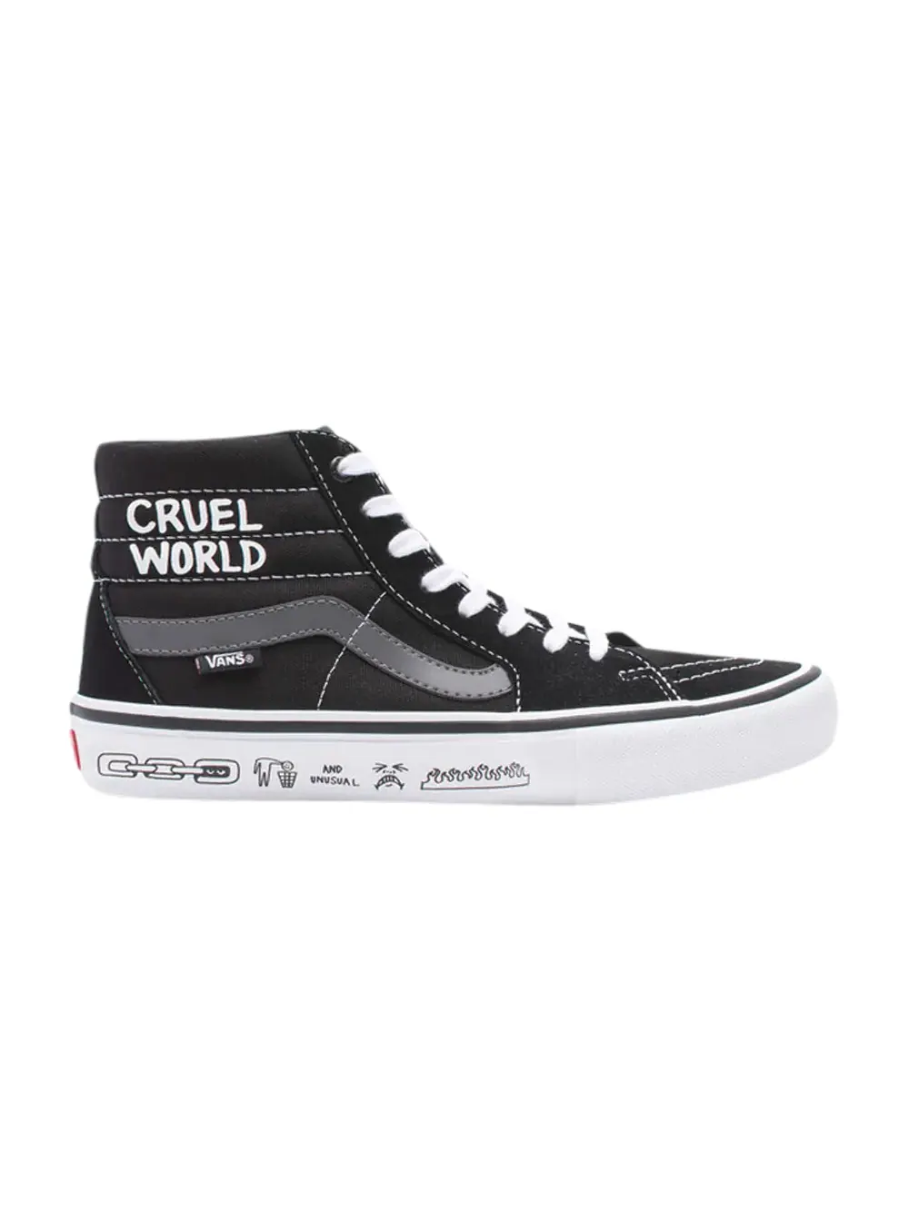Кроссовки Cult x Sk8-Hi Pro Vans — изображение 1 из 1, черный/белый