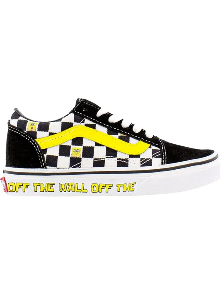 Кеды Vans SpongeBob SquarePants x Old Skool Kids Off The Wall — изображение 1 из 1, черный