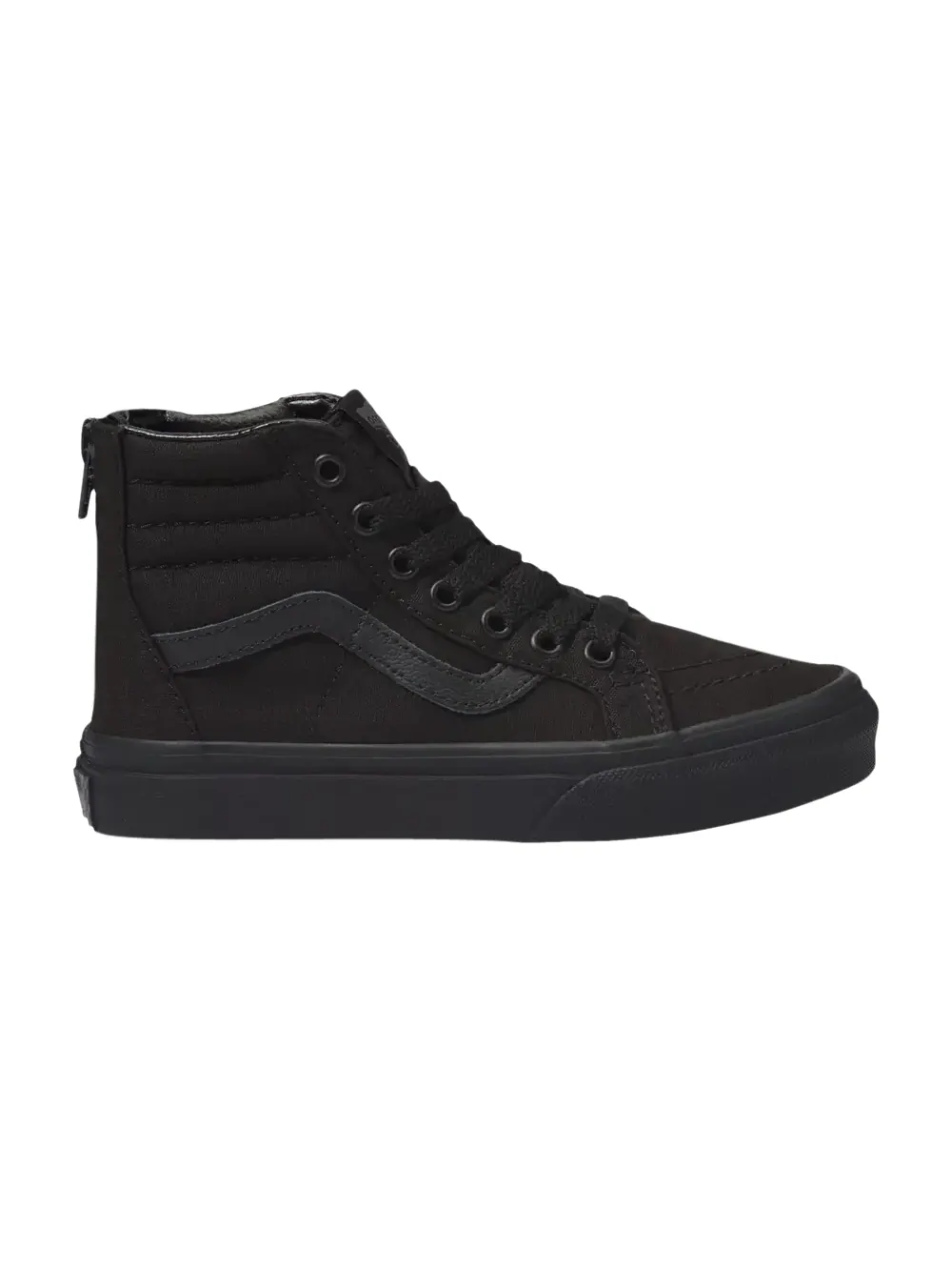 Кроссовки Sk8-Hi Zip Kids Vans — изображение 1 из 1, черный/черный