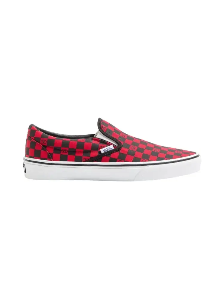 Valentino Garavani x Vans Classic Slip-On 'Checkerboard Red' — изображение 1 из 1, красный