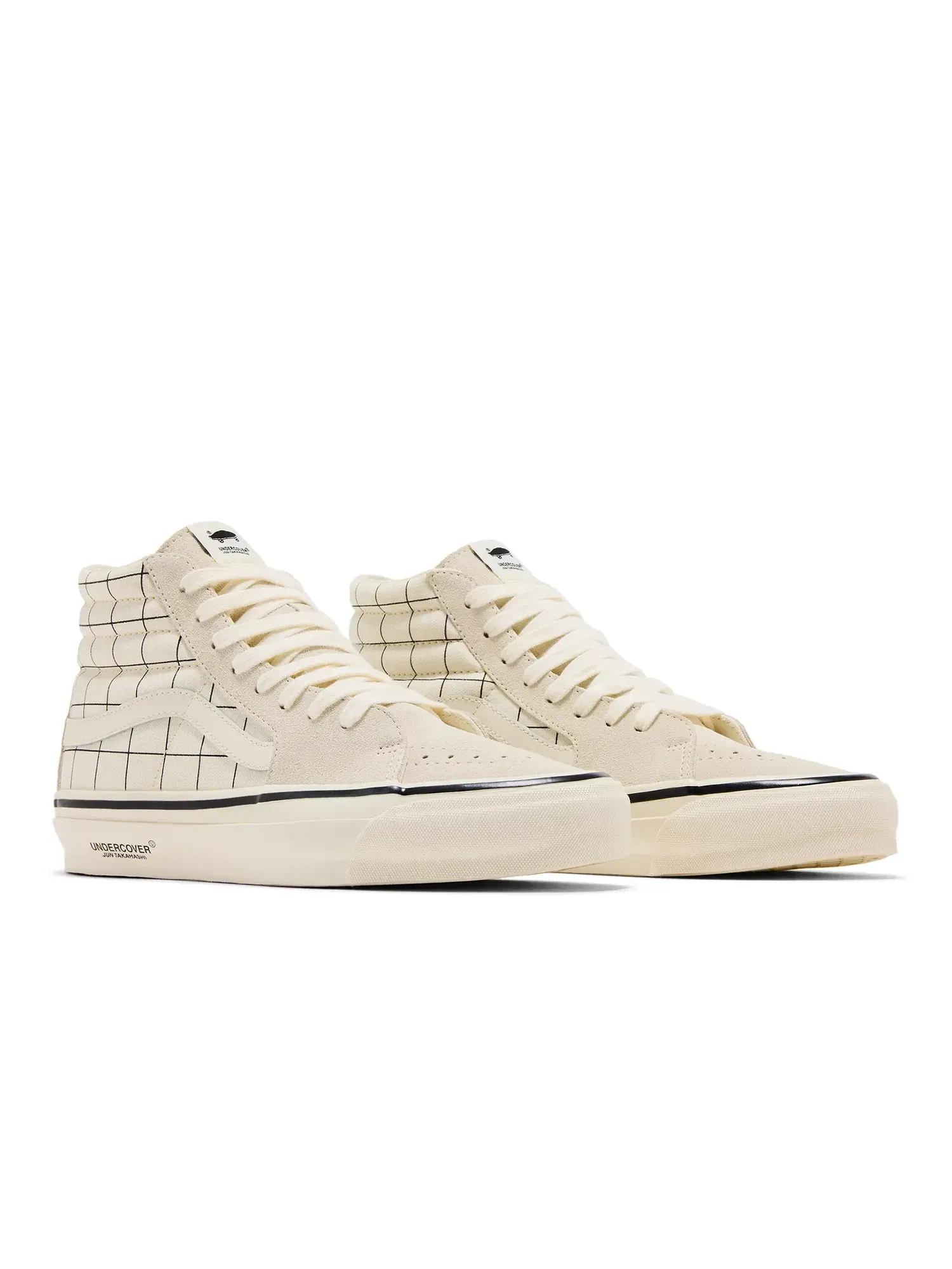 Кроссовки Undercover x Vans Sk8-Hi — изображение 8 из 8, белый/черный