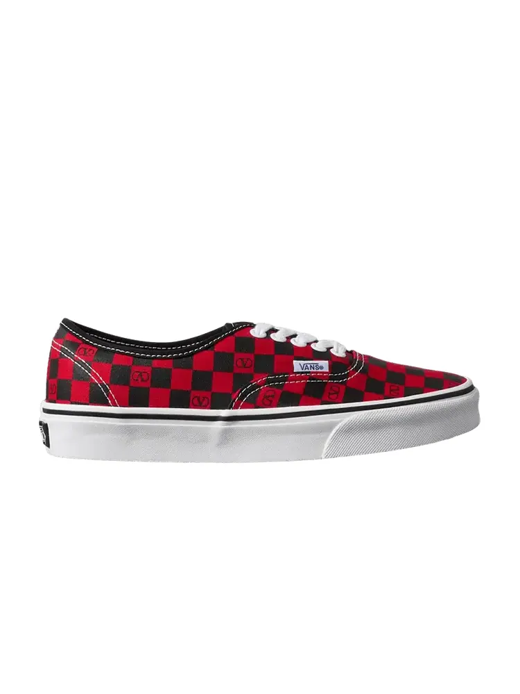 Кроссовки Valentino Garavani x Vans Authentic Checkerboard — изображение 1 из 1, красный