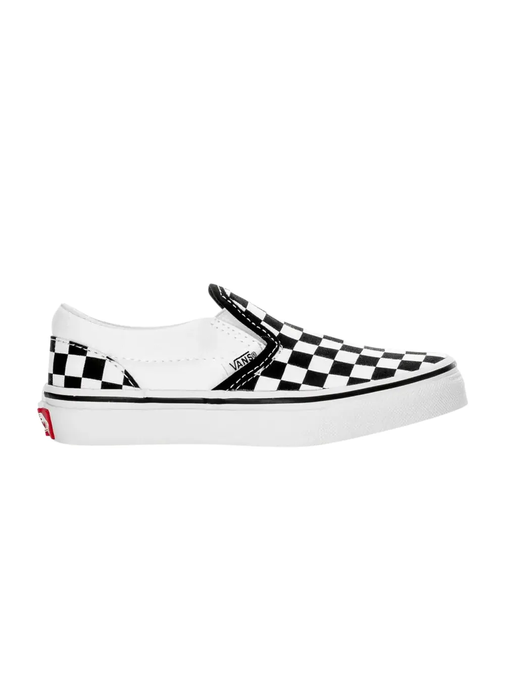 Кроссовки Slip-On Little Kids Vans — изображение 1 из 1, черный/белый