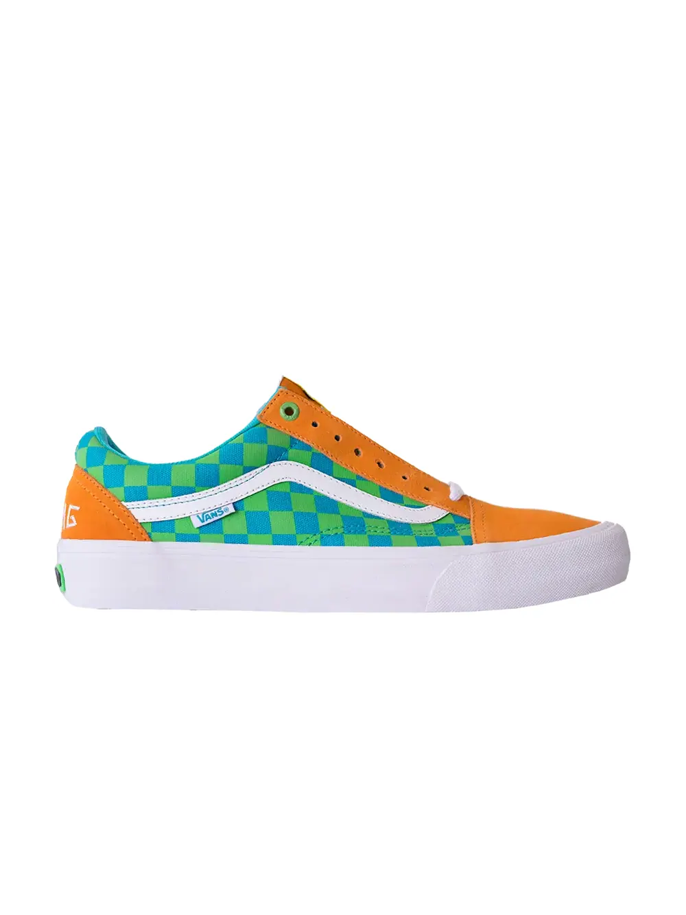Кроссовки Old Skool Pro Vans — изображение 1 из 4, оранжевый/синий/зеленый