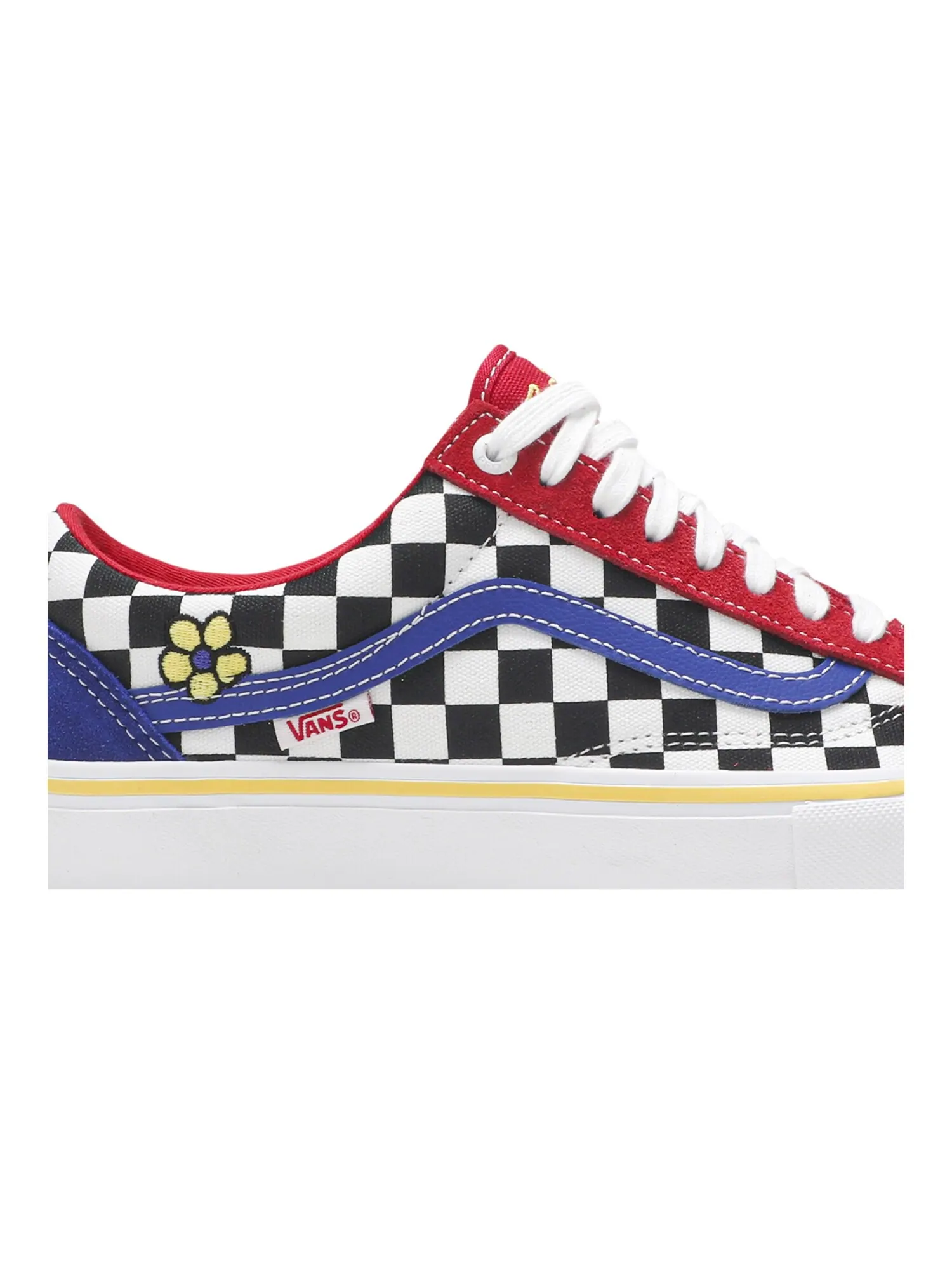 Кроссовки Brighton Zeuner x Old Skool Pro Vans — изображение 2 из 8, красный//синий