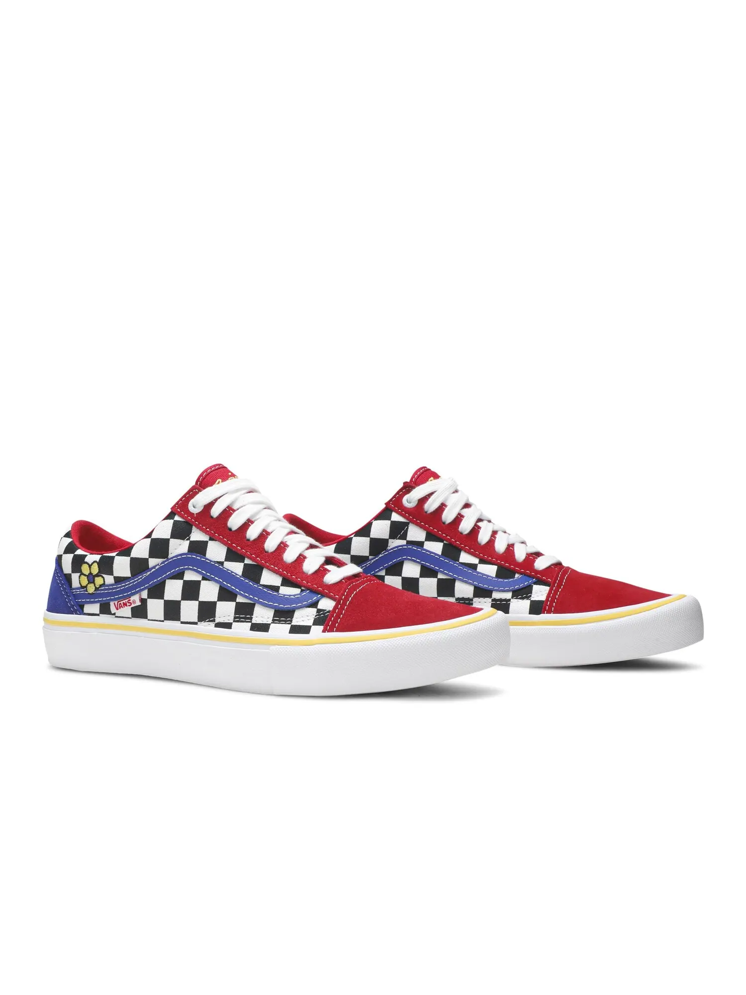 Кроссовки Brighton Zeuner x Old Skool Pro Vans — изображение 8 из 8, красный//синий