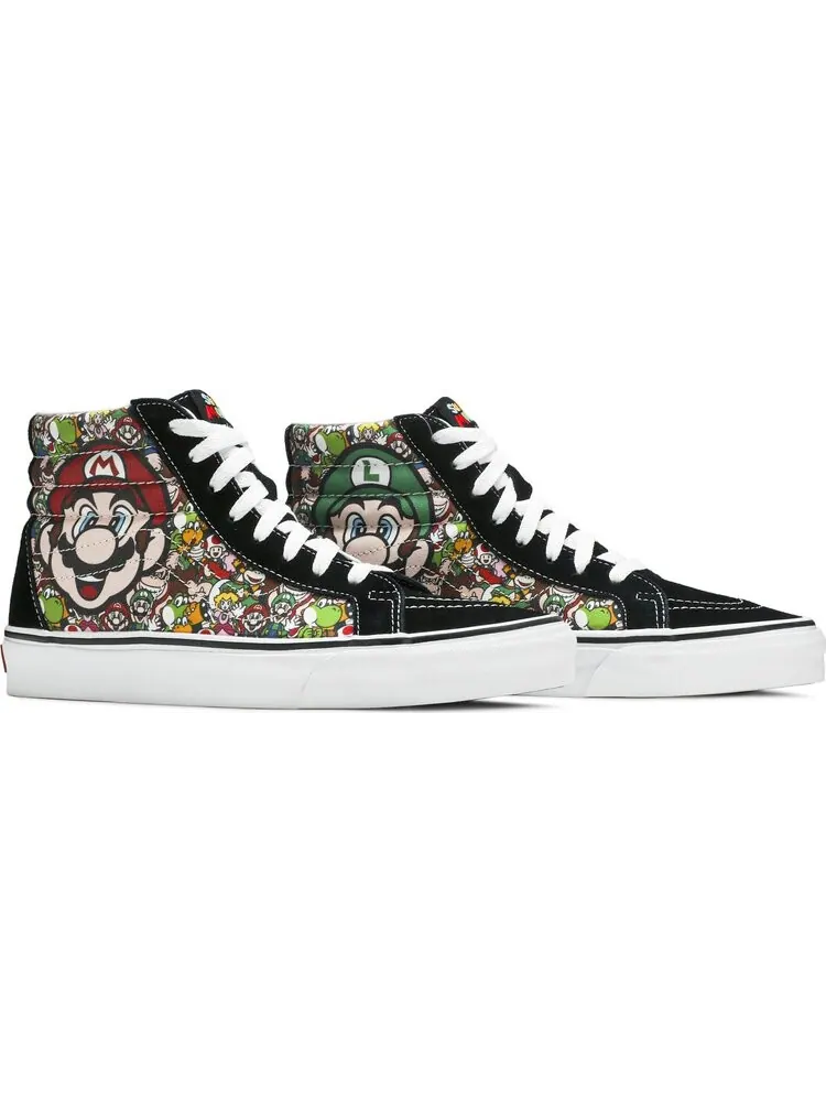 Кеды Vans Nintendo x Sk8-Hi Reissue Mario and Luigi — изображение 8 из 8, черный