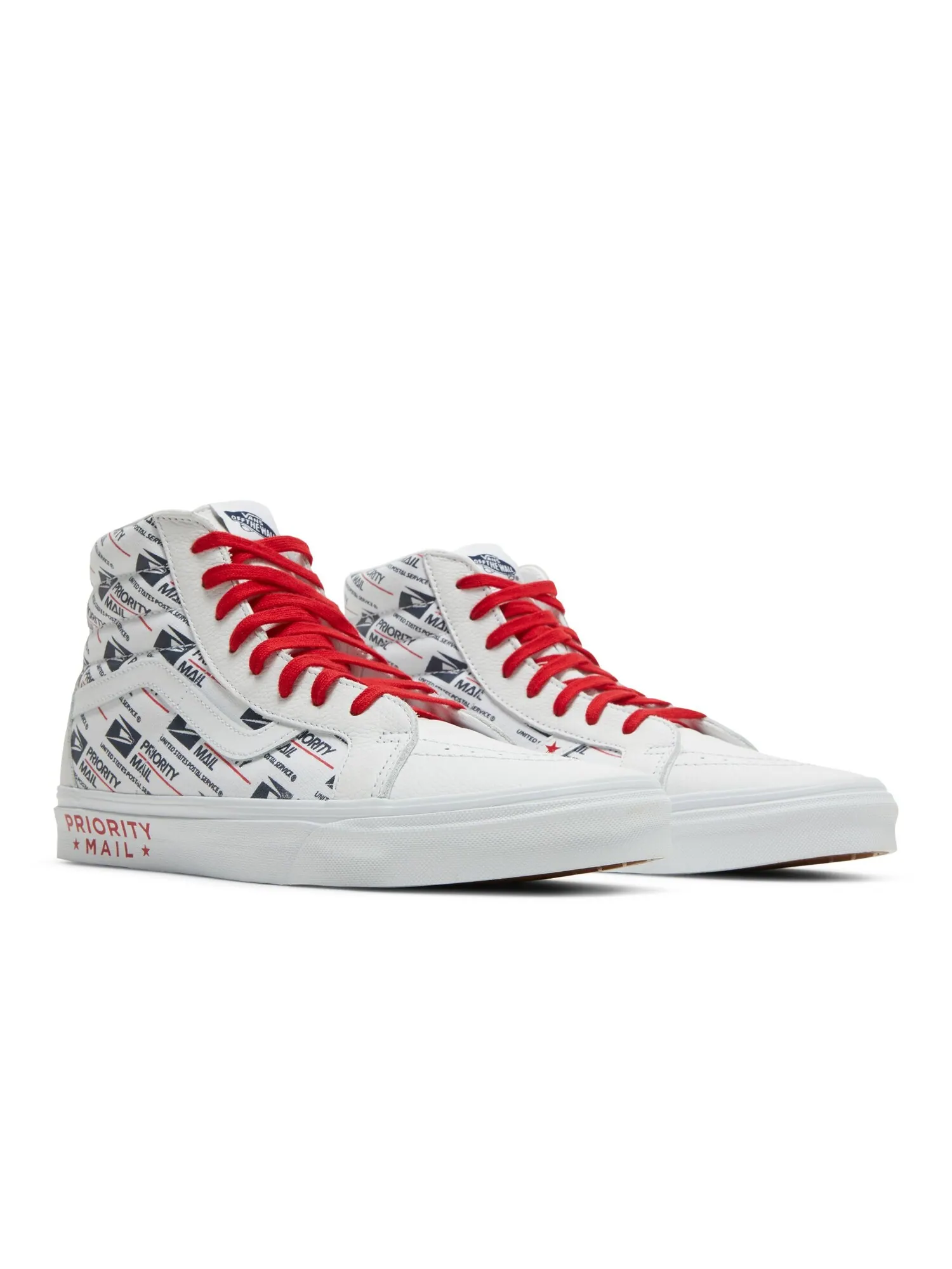 Кроссовки USPS x Sk8-Hi Reissue Vans — изображение 8 из 8, белый/белый