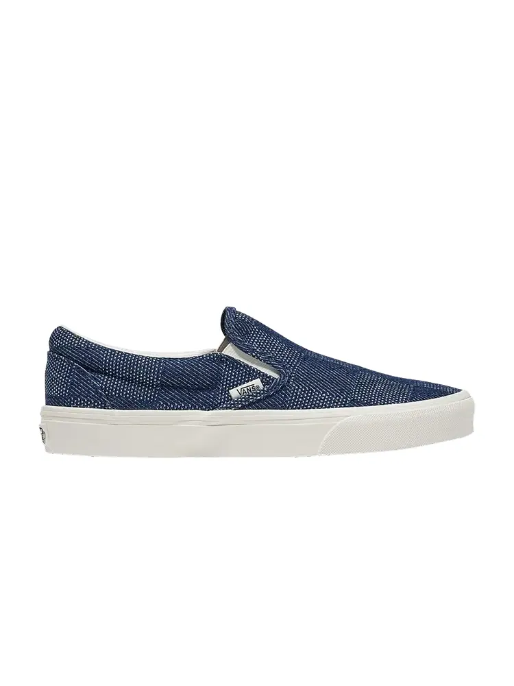 Шлепанцы Vans Classic Slip-On Checkerboard Denim - Navy