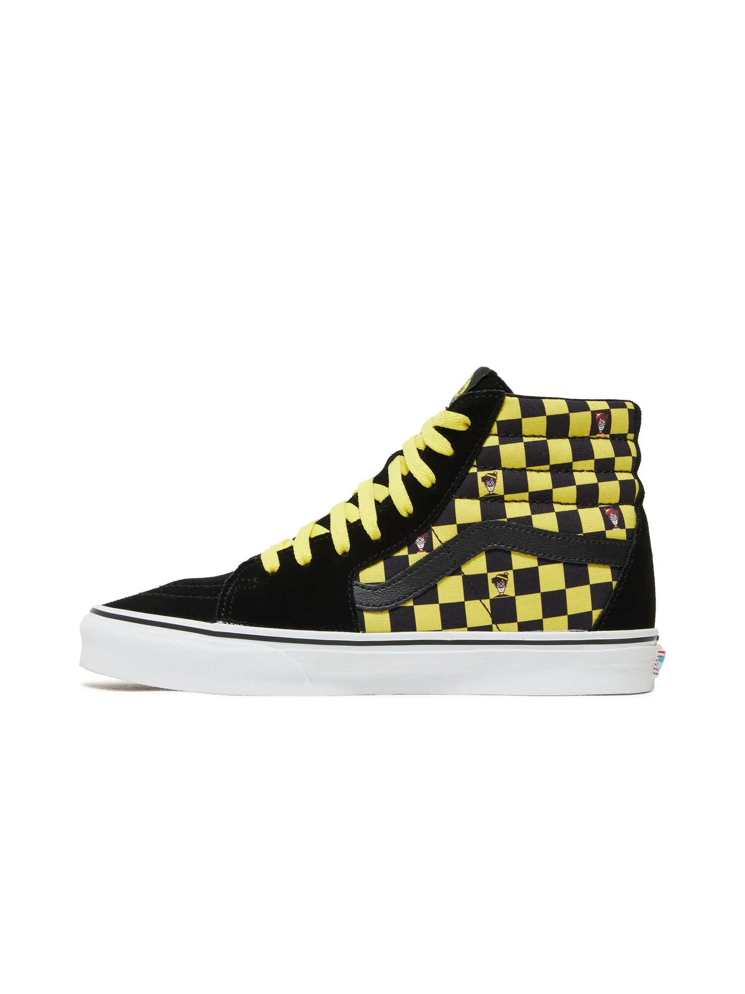 Кроссовки Where's Waldo? x Sk8-Hi Vans — изображение 3 из 8, черный/желтый/белый