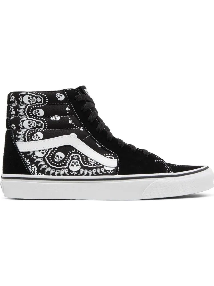 Кеды Vans Sk8-Hi Bandana - Black — изображение 1 из 8, черный