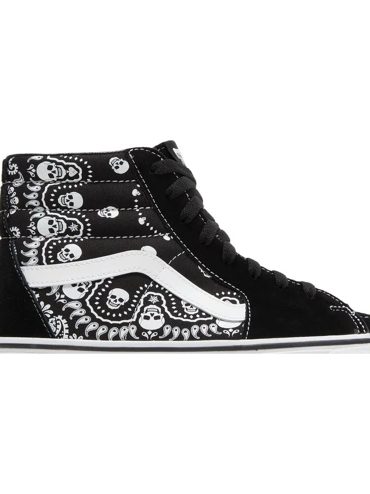 Кеды Vans Sk8-Hi Bandana - Black — изображение 2 из 8, черный