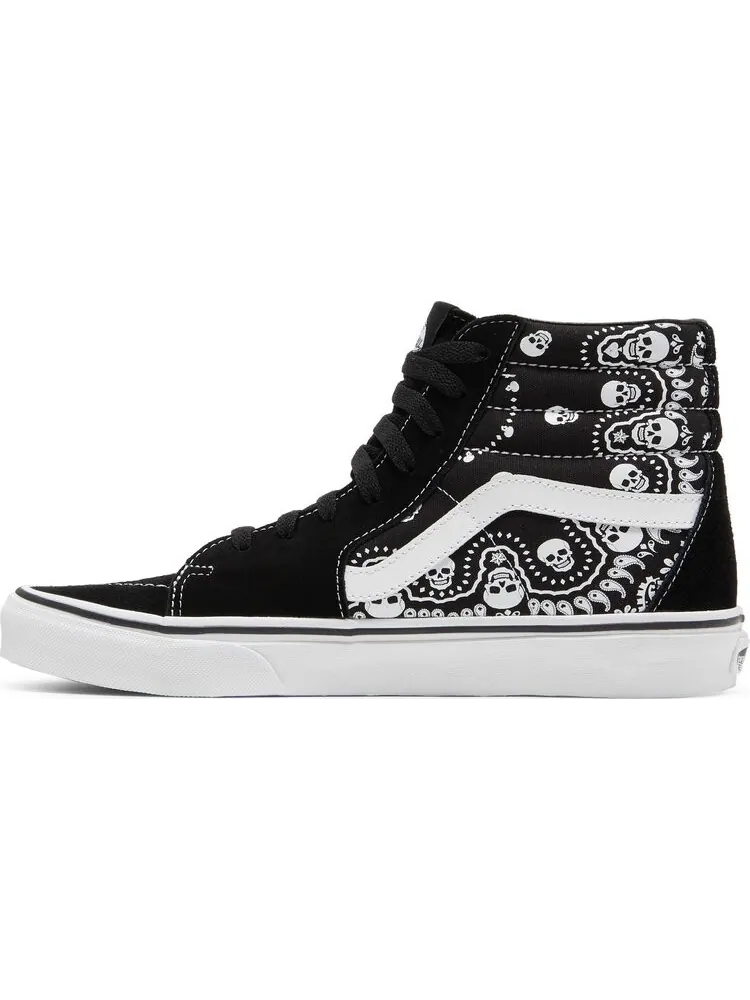 Кеды Vans Sk8-Hi Bandana - Black — изображение 3 из 8, черный