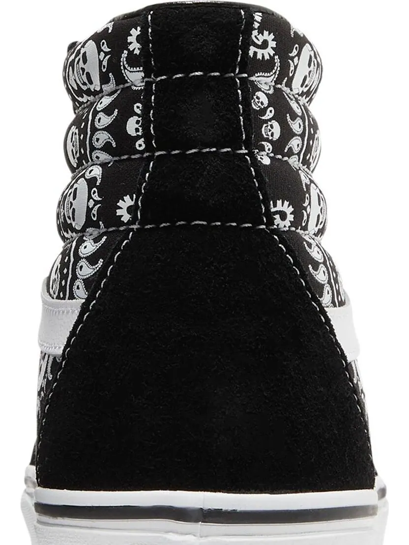 Кеды Vans Sk8-Hi Bandana - Black — изображение 7 из 8, черный