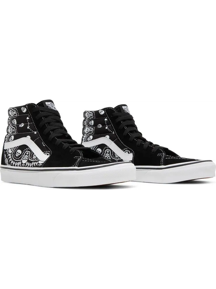 Кеды Vans Sk8-Hi Bandana - Black — изображение 8 из 8, черный