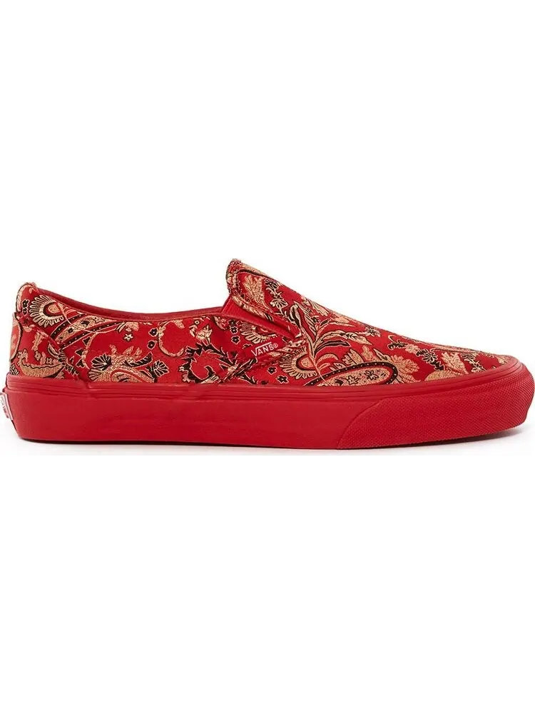 Кеды Vans Opening Ceremony x Slip-On LX Qi Pao II Red — изображение 2 из 5, красный
