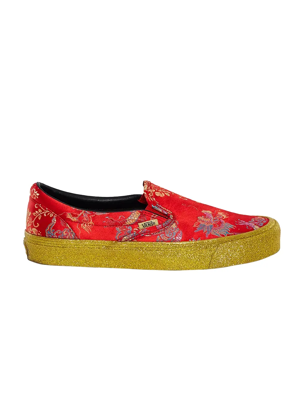 Кроссовки Opening Ceremony x OG Classic Slip-On Vans — изображение 1 из 1, красный/золотистый