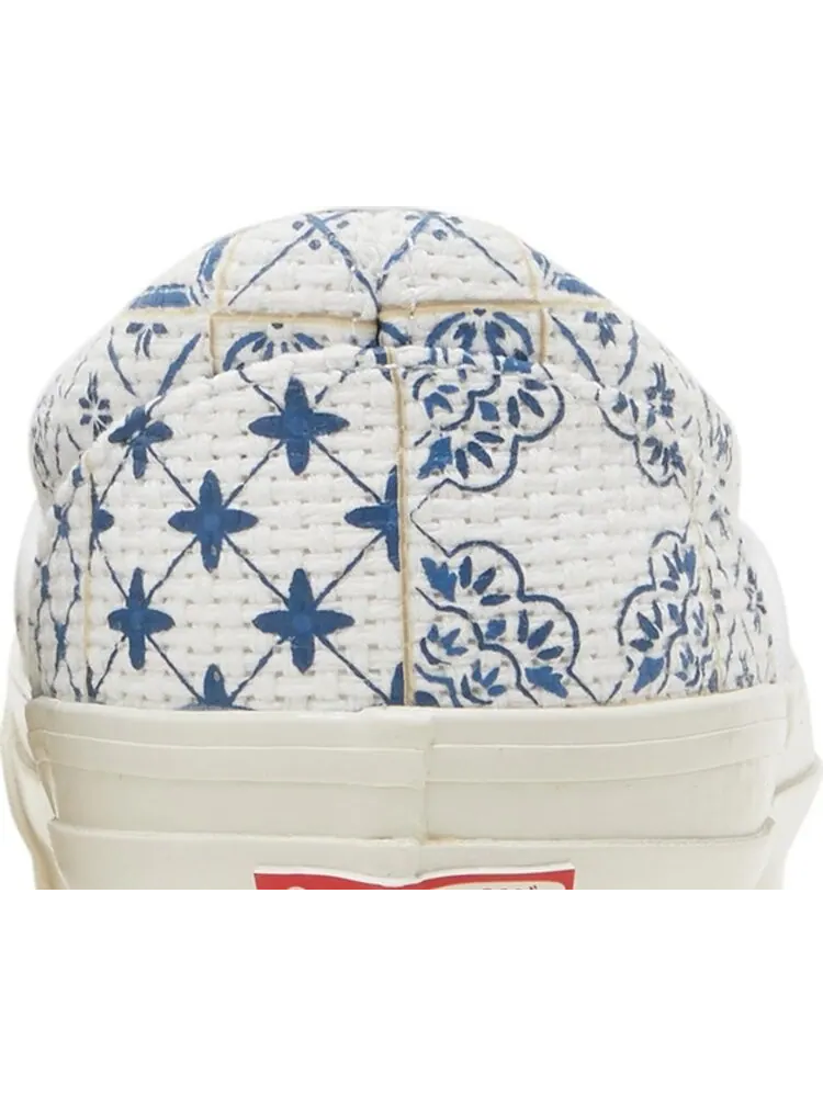 Кеды Vans Kith x OG Classic Slip-On LX Azulejo Tile — изображение 7 из 8, белый