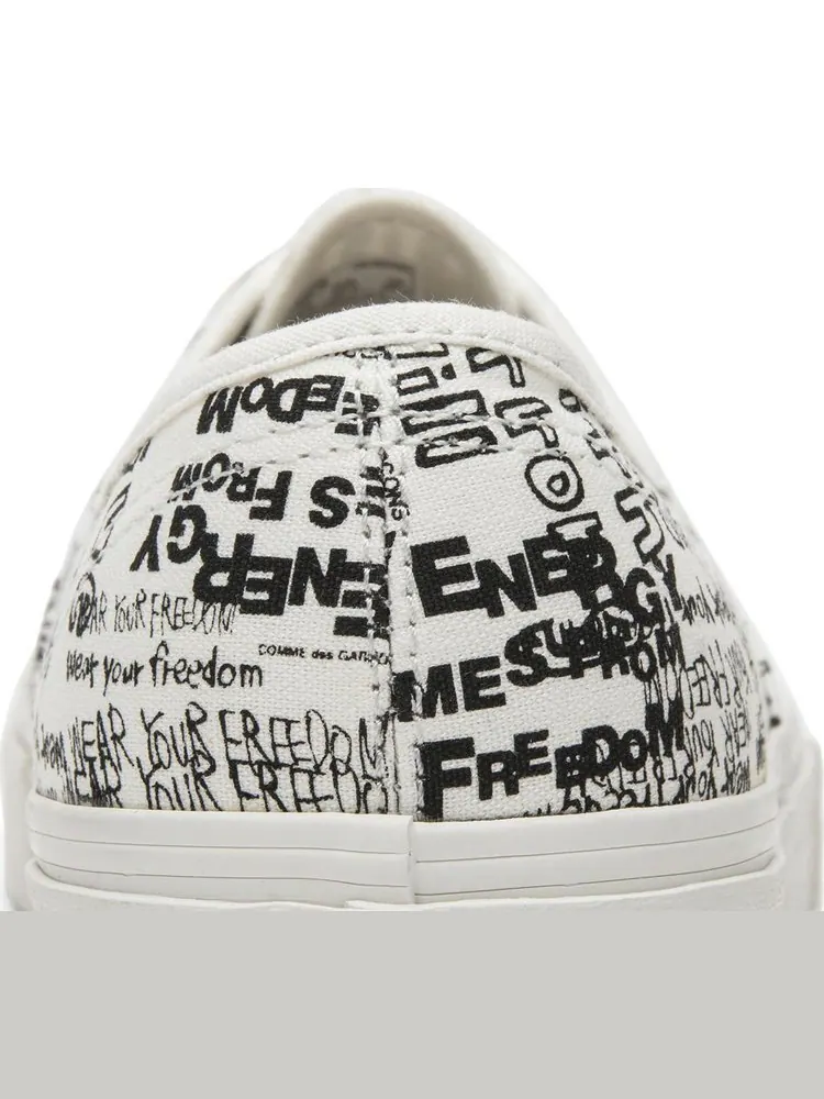 Кеды Vans Comme des Garçons x Authentic LX Graffiti — изображение 7 из 8, белый