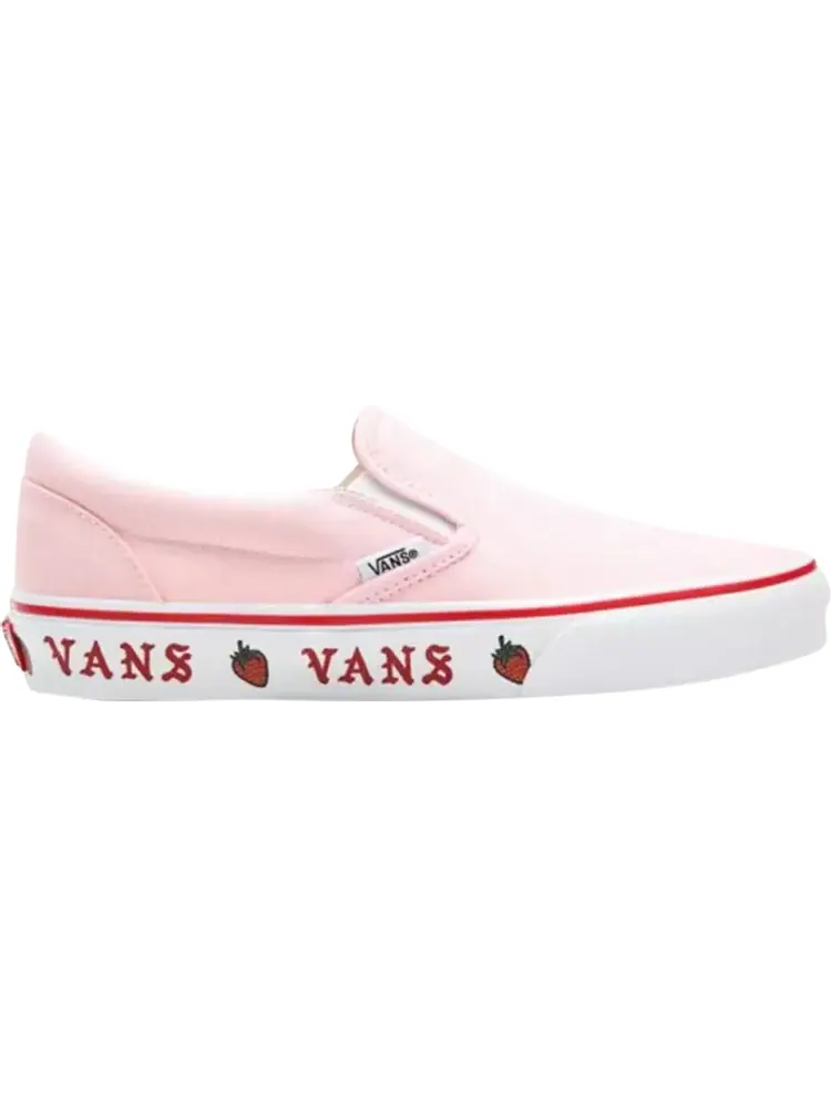 Кеды Vans Classic Slip-On Sidewall Print - Strawberry — изображение 1 из 1, розовый