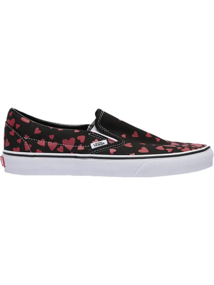 Кеды Vans Classic Slip-On Valentines Hearts — изображение 1 из 1, черный