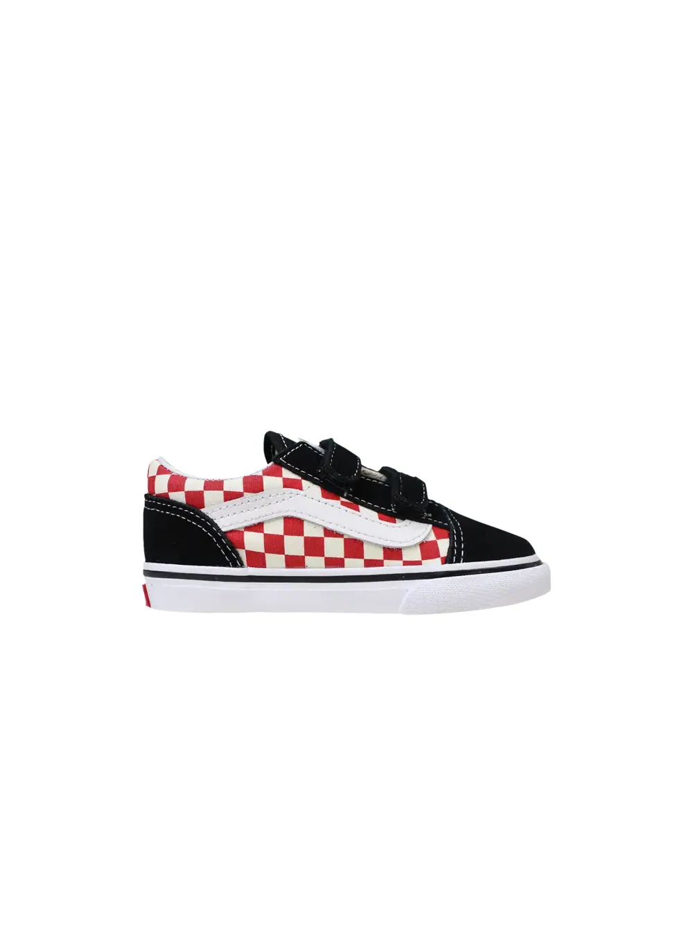 Кроссовки Old Skool V Toddler Vans — изображение 1 из 1, черный/красный