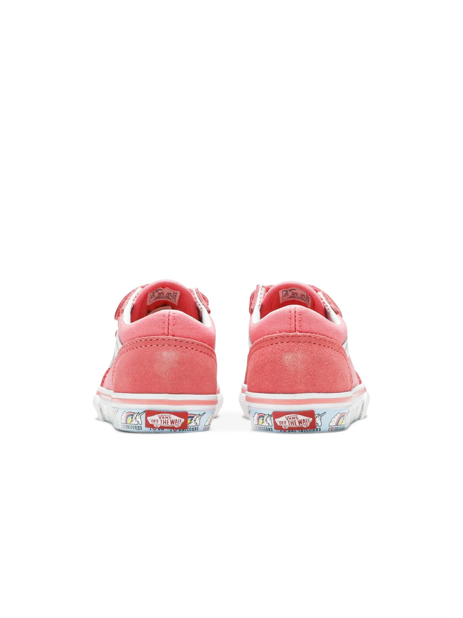 Ботинки Old Skool V Toddler Vans — изображение 6 из 8, розовый/белый
