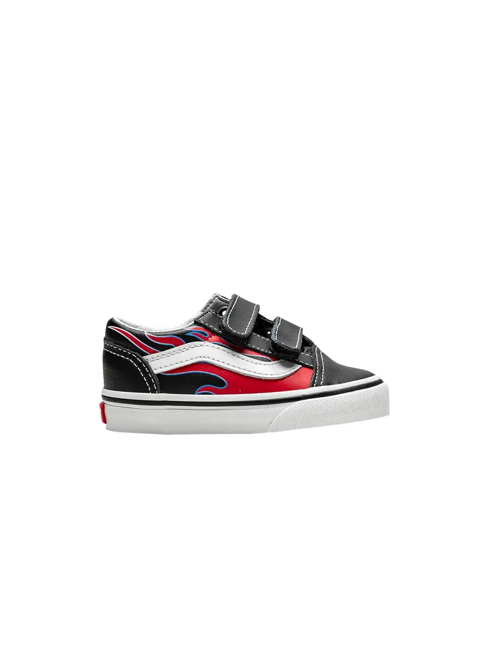 Кроссовки Old Skool V Toddler Vans — изображение 1 из 1, черный/красный/белый