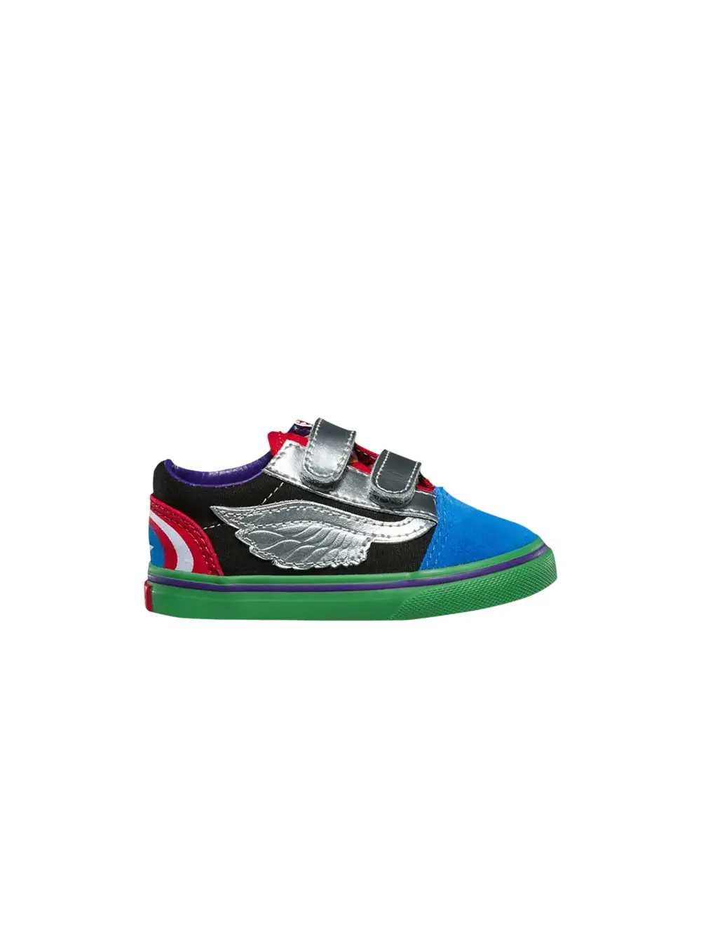 Кроссовки Marvel x Old Skool V Toddler Vans — изображение 1 из 1, мульти