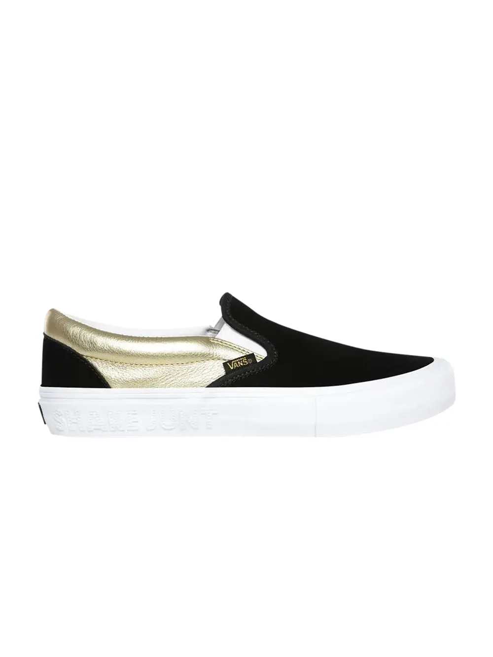 Кроссовки Shake Junt x Slip-On Pro Vans — изображение 1 из 1, черный/золотистый