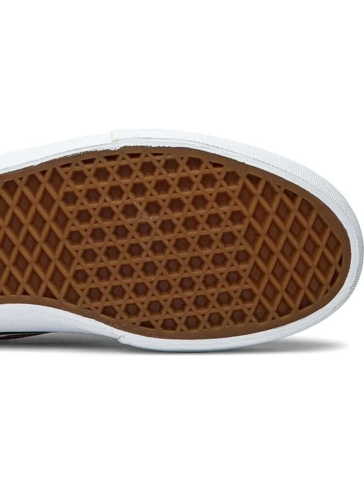 Кеды Vans Supreme x Classic Slip-On Pro Diamond Plate Red — изображение 5 из 8, красный