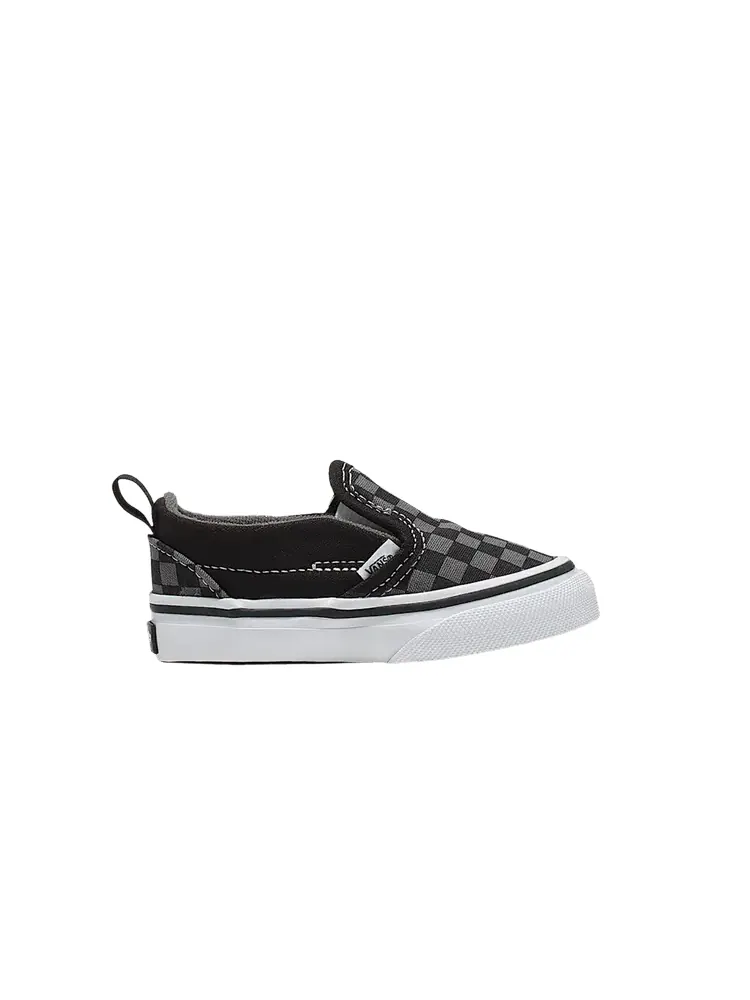 Кроссовки Vans Classic Slip-On V Toddler 'Black Pewter Grey' — изображение 1 из 1, черный/серый
