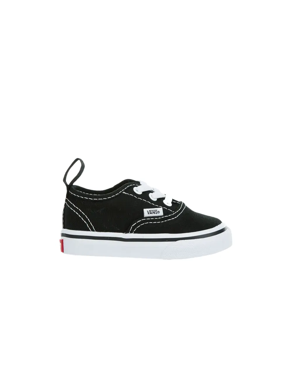 Кроссовки Authentic Elastic Lace Toddler Vans — изображение 1 из 1, черный/белый