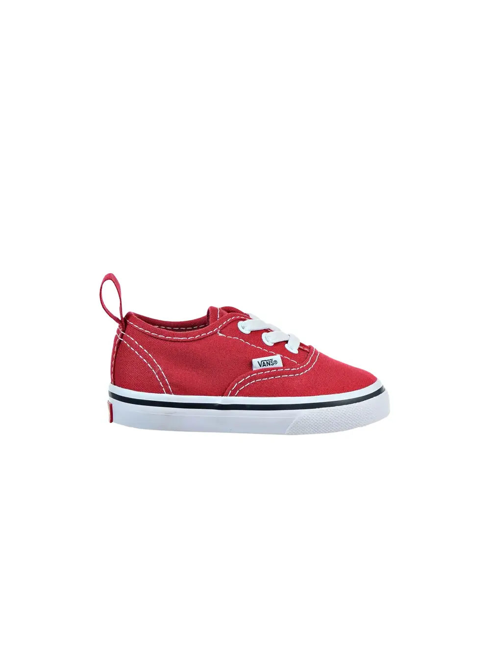 Кроссовки Authentic Elastic Lace Toddler Vans — изображение 1 из 1, красный/белый