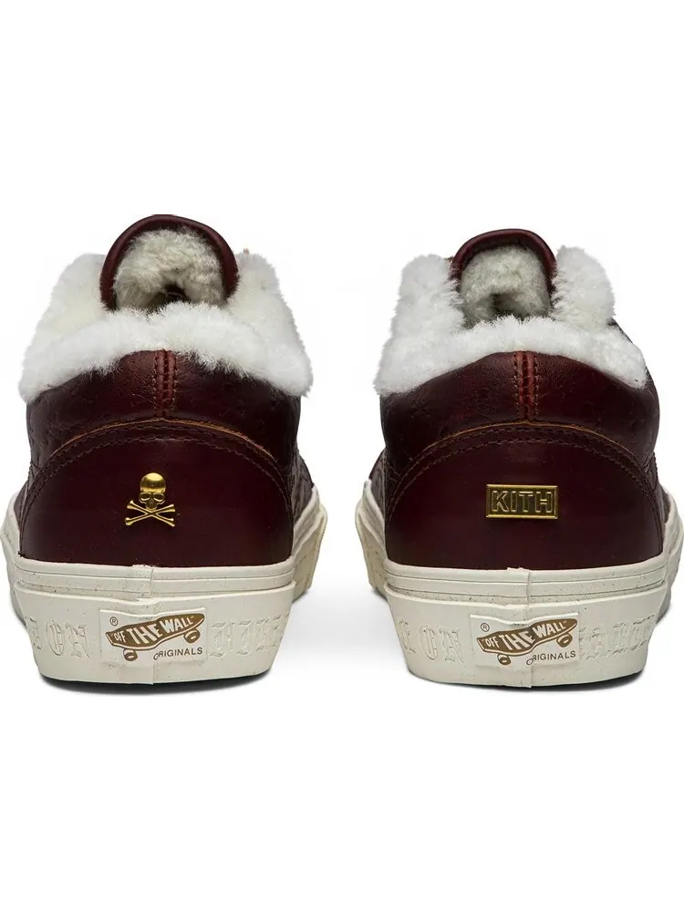 Кеды Vans OG Old Skool LX в коллаборации с Kith и Mastermind World (коричневый) — изображение 6 из 8